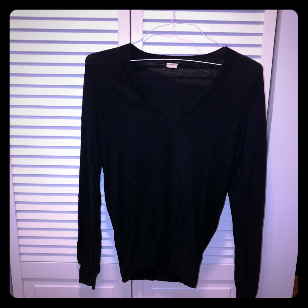 J. Crew Factory Navy Blue Cotton Pullover (M)